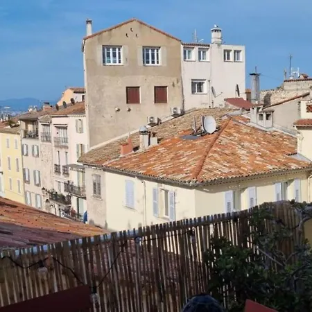 06m - Old Beautiful Duplex Terrace With Sea View * Antibes